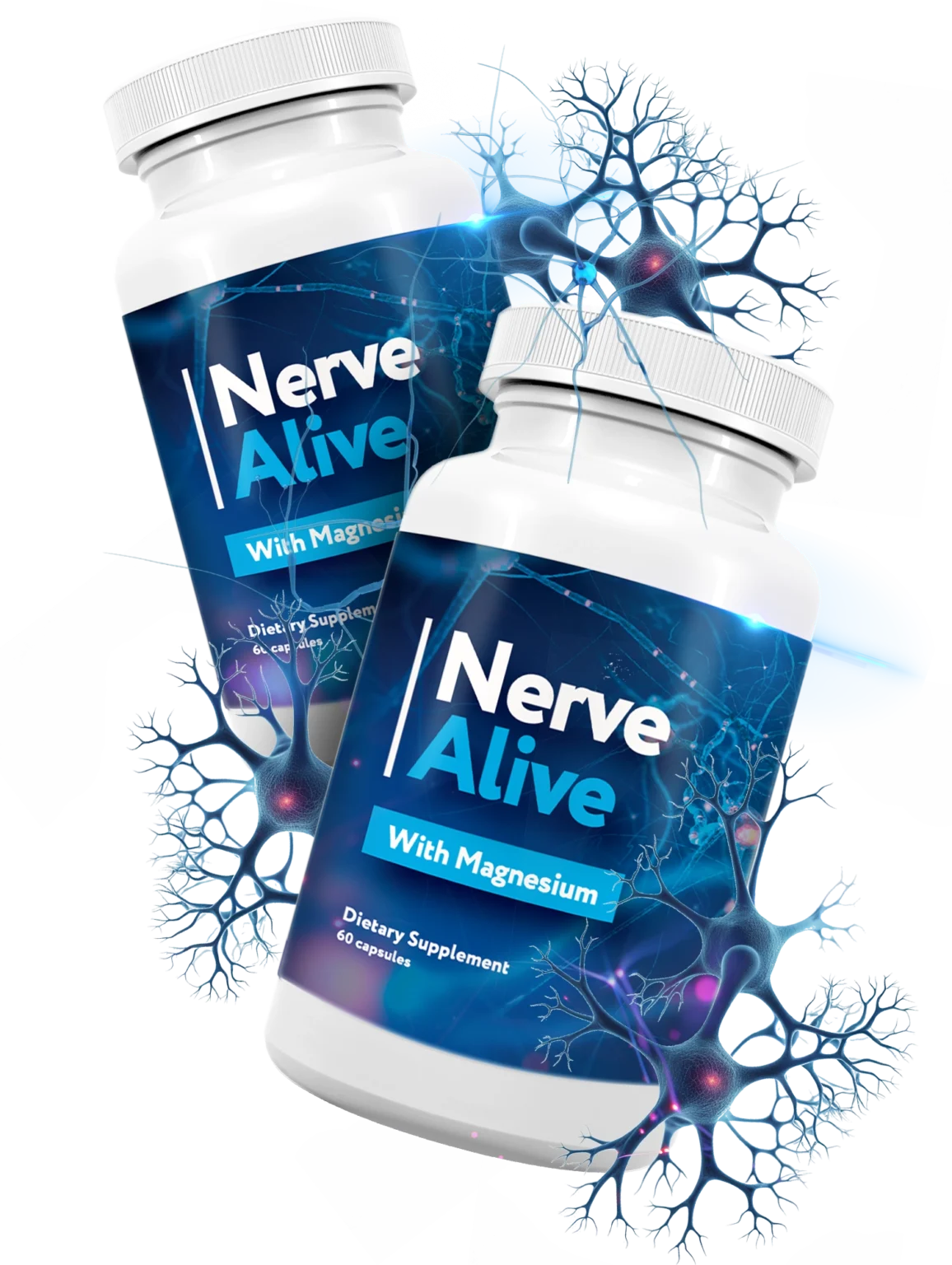 NerveAlive nerve health supplement bottle – natural ingredients for nerve wellness