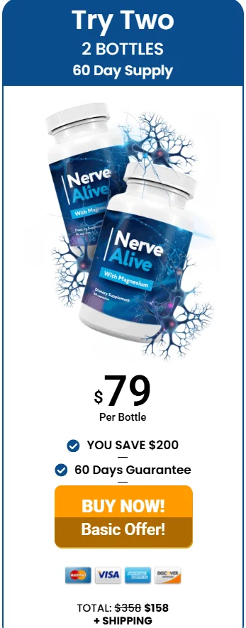 Nerve Alive order checkout screenshot