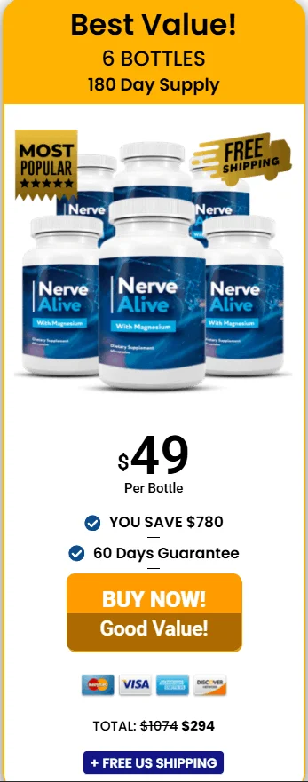 Nerve Alive order checkout screenshot