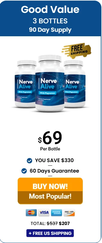 Nerve Alive order checkout screenshot